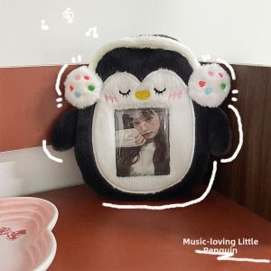Cute Student Card Holder with Penguin Design 3 Inches