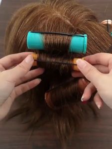 Curling Rod Perm Rod Hollow Rubber Band Curling Rod Curler Curler Curler Plastic Curler Diy Hairdressing Tools Easy To Remove High Elasticity Flexible Night Curler Air Bangs Curler Curler With Rubber Hairdressing Wave Curling Roller