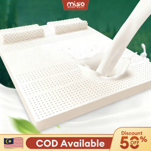 MISO 100% genuine latex mattress Pure Latex Topper 5cm/7cm Thick Soft Breathable Anti Dust Mite Tilam Getah Asli