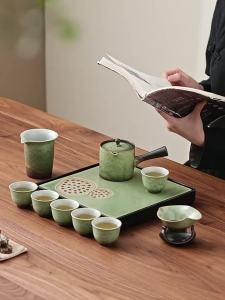 SHUANGYU | Storage Water Dry Brewing Tea Tray Chinese Style Simple Small Tea Table