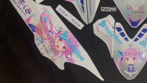 Decal Setiker Full Body Vario 125 Motif Anime Putih Pink