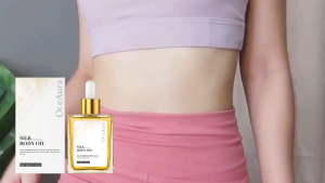 OceAura Silk Softening Body Oil for Brightening and Smoothing Skin Improving Dryness and Flakiness Full-Body Nourishment Smoothness Long-Lasting Fragrance and Skin Care Oil