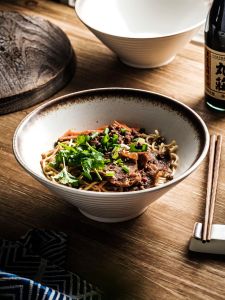 ชามทาน้ำซุป ชามทาน้ำข้าว ชามเซรามิกสไตล์ญี่ปุ่น ชามใหญ่สำหรับใช้ในบ้าน ชามทาน้ำซุปอุปกรณ์เครื่องครัวแบบเฉพาะตัว