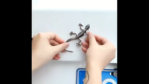 Miếng dán Logo hình Thằn Lằn 3D Bằng Kim Loại – Trang trí Xe máy Ô tô Laptop