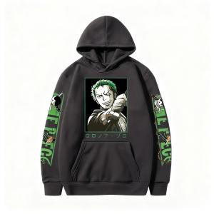 Bandai | One Piece Zoro Anime Hoodie Men Women Cotton Pullover Casual Top Streetwear Cosplay Jacket Graphic Sweatshirt 2026 Autumn Winter