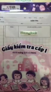 Giấy kiểm tra cấp 1 (4 ô li vuông 15 tờ đôi) - ND