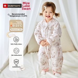 lovemami | Fall Winter Anti-startle Split-leg Baby Sleep Sack Silk