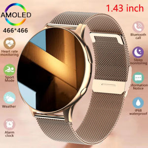 Women Original 1.32"AMOLED HD Display Always Call Reminder New Ultra Thin SmartWatch 466*466 Show Time for Women Smartwatch gift