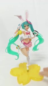 Bandai | Anime HATSUNE MIKU series: Yami‑kawaii mikuEaster Bunny mikuSakura Hatsune Miku Figure Model Collect Xmas Halloween Toys gift