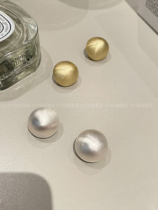 Matte Metal Ball Earrings Trendy Design Geometric Pattern Carved Alloy Fresh out Fashion Womens Earrings Fresh out Jewelry