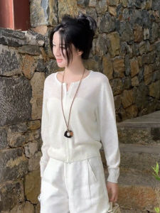 ZHILU | Áo Blouse Knit Thời Trang Chống Nắng