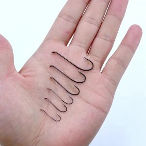 50 Chiếc Móc Câu Bằng Thép Carbon Cao Cấp # 4~ # 12 Lưỡi Câu Cá Có Gai Dài 2X Dành Cho Cá Hồi Khô Cá Hồi Ướt Cá Hồi Thép Cá Hồi Nymph