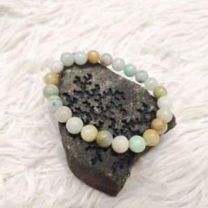 缅甸天然A货翡翠多宝手串