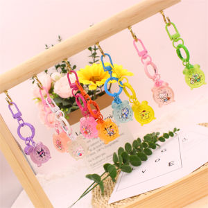 Luminous Mini Little Alarm Clock Creative Pendant Kids Cartoon Key Button Couple Schoolbag Small Ornaments Car Key Chain