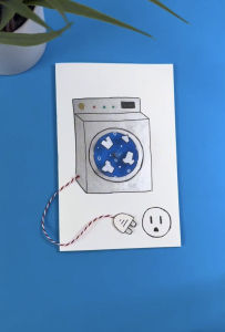 ชุดวัสดุวิทยาศาสตร์ DIY ชุดเครื่องซักผ้าแบบหมุนทำมือ เครื่องกลไฟฟ้าแบบหมุน ส่วนประกอบวงจรไฟฟ้า อุปกรณ์วิทยาศาสตร์สำหรับเด็ก