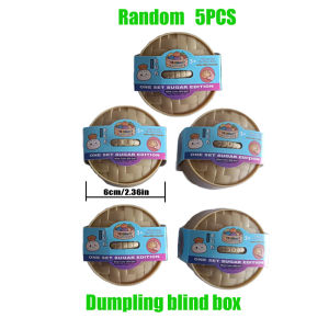 Cute Simulation Dumpling Squishy Glitter Hidden Edition  Dumplings Sensory Steamer Soft TPR Dough Ball for Stress Relief
