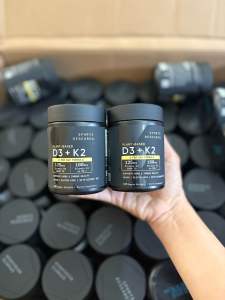 Date 2028-2029 Viên uống Vitamin D3 + K2 plant-based Sports Research SR 160 Viên Veggie Softgels của Mỹ