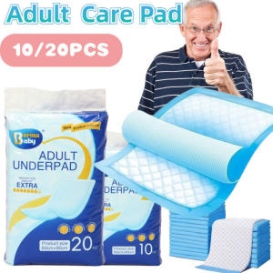 BERMABABY 10/20PCS Disposable Adults Care Pad Children Pee Pad for Adults Strong Water Care Pad
