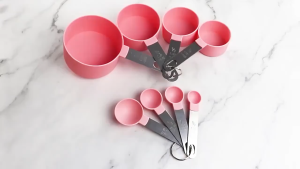 8PCS Stackable Measuring Cup Spoon Set Stainless Steel Hanging Measuring Cup Spoon Baking Tools Set