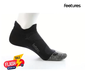 Tất thể thao chạy bộ Feetures cổ phễu ngắn cho nam nữ hàng dệt kim xuất khẩu thoáng khí kháng khuẩn khử mùi hôi chân. Bubi - Siêu Thị Tất Việt