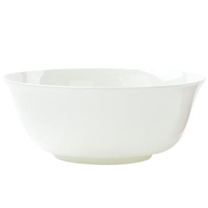 Zini Pure White Bone China Dinnerware Large Soup Bowl Creative Ceramic Hotel Quality Eating Bowl Family Use Luxury Home Dining Set