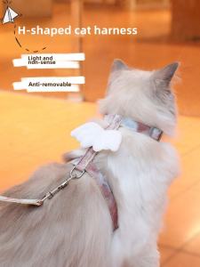 Cat Pulling Rope Cat Rope Traction Cat Pet Puppy Chest Strap Chain Anti Breaking Loose Special for Going out Cat Rope