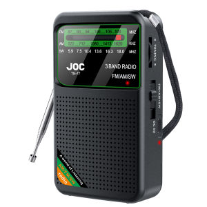 Portable Mini Full Band Radio FM AM SW Radio Built-in Speaker Battery Operated Radio Type-C Rechargeable for Senior Home Walking