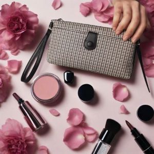 [Wallet]wallet wanita import fashion dompet wanita kulitLOONG JUMP Classic Small Ladies Wallet with HoundstoothRL68414
