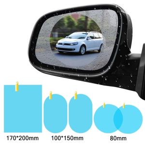 2Pcs Car Rearview Mirror Anti Rain Film Window Clear Fog Protective Waterproof Stickers