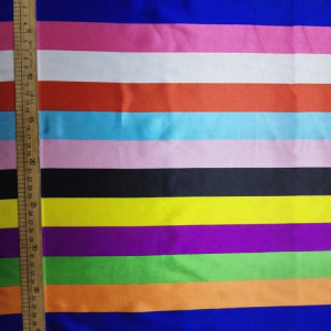 Rainbow Silk Striped Fabric