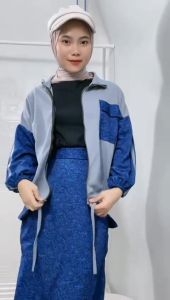 SETELAN WANITA RIRIN SET JAKET DAN ROK KARGO GL FASHION