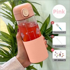 Student Stylish Tea Infuser Straw Glass Tumbler