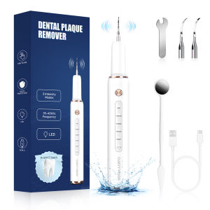 CURVY MOON Ultrasonic Plaque Remover for Teeth T4 UV Disinfection Dental Tartar Calculus Remover Teeth Cleaning Oral Care Kit