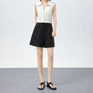 La Chapelle | Women Summer Tencel Linen Shorts