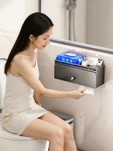 TIANDIYU | Toilet Paper Holder Bathroom Storage Shelf