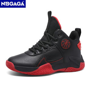 NBGAGA | Children Basketball Shoes For Boys Girls Outdoor Trainning Non-slip Kids Student Casual Running Sneaker Size 31-40
