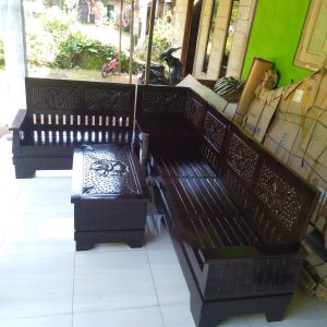 Kursi Sudut Robot Kayu Jati Minimalis