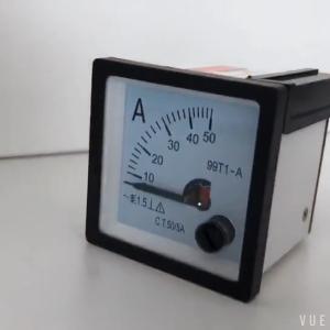 Ampere Meter Analog 99T1-A 48x48mm Panel Meter Via CT 5A Untuk Monitoring Arus AC Pada Panel Listrik Industri