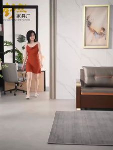 Giường sofa đa năng Tay Gỗ Ốp Kim Loại Cao Cấp Ghế sofa Phòng Khách Sang Trọng Khung Thép Cường Lực