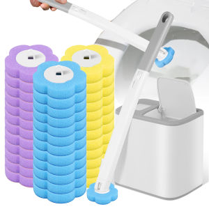 Toilet Brush Disposable Replacement Head Cleaning Kit Toilet Bowl Brush Long Handle Home Wc Accessories Tool