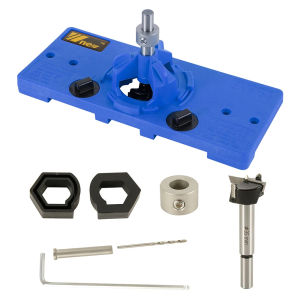 Bộ Dụng Cụ Khoan Lỗ Kiểu Chén 35MM Giấu Kín Kèm Mũi Khoan Forstner Dụng Cụ Cắt Gỗ Cho Thợ Mộc Đồ Nghề DIY