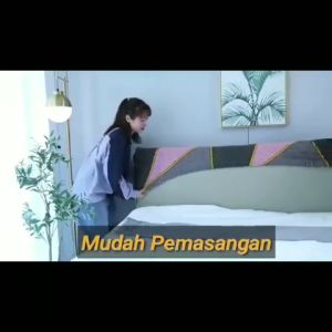 Sarung Headboard Tempat Tidur Springbed Elastis Divan Kasur Ukuran 120x200 / 160x200 / 180cm / 200x200 Motif Polos Terlengkap