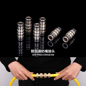 Brass Hose Quick Connector 1/2 & 1 (13mm/25mm) - Leak-Proof Dual Thread Coupling for Faucet Car Wash & Garden Anti-Rust Water Pipe Fitting