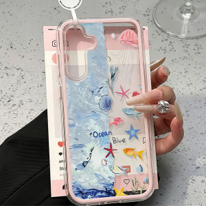 Clear 2in1 Ocean Case For Samsung A57 A56 A55 5G Cover A37 A36 A35 A17 A53 A54 A34 A26 A07 S26 Ultra S25 S23 S22 S24 Plus Funda