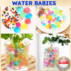 🇸🇬【SG stock】Waterbabies Water Babies Crystal Magic Soil Water Beads Ball Aqua Beads Gardening Planting Plants