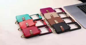szhaiyu | Flip8 Luxury Card Holder Phone Case for Samsung Galaxy Z Flip 8 7 FE 6 5 4 3 5G PU Leather Ring Holder Wallet Purse Cover