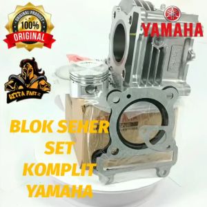 CYLINDER BLOK SEHER PISTON RING KOMPLIT YAMAHA KUALITAS ASLI ORIGINAL YAMAHA YGP PRESISI TINGGAL PASANG BAHAN BERKUALITAS DAN DIJAMIN AWET MIO KARBU MIO OLD MIO LAMA MIO SPORTY MIO SMILE MIO SOUL KARBU