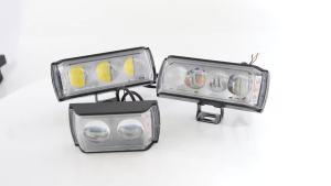 KEVANLY | Motorcycle LED Auxiliary Spotlight Flash Driving Fog Light 12-32V LED Work Lamp For ATV UTV Scooter Moto Modification Accessorie