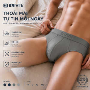 1 chiếc quần lót nam Erivis chất liệu thun lạnh thông hơi hàng Việt Nam chất lượng cao