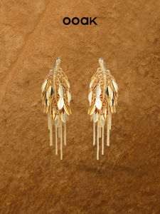 Wheat Ears Fringe Earrings Stylish All-matching